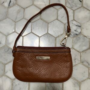 Calvin Klein Tan Leather Wristlet